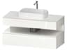 Duravit Qatego 47'' White High Gloss Wall-Mounted Vanity Unit