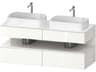 Duravit Qatego 55'' White High Gloss Wall-Mounted Vanity Unit