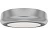 dweLED by WAC Lighting Parthenon 1-Light Brushed Nickel Round Flush Mount
