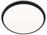 dweLED by WAC Lighting Parthenon 1-Light Black Round Flush Mount