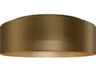 dweLED by WAC Lighting Grille 1-Light Aged Brass Round Flush Mount