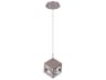 dweLED by WAC Lighting Ice Cube 1-Light Brushed Nickel Crystal LED Geometric Mini Pendant