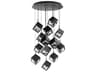 dweLED by WAC Lighting Ice Cube 15-Light Black Geometric Pendant