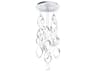 dweLED by WAC Lighting Interlace 9-Light Chrome Pendant