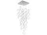 dweLED by WAC Lighting Interlace 13-Light Chrome Pendant