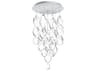 dweLED by WAC Lighting Interlace 15-Light Chrome Pendant