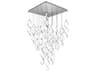dweLED by WAC Lighting Interlace 41-Light Chrome Pendant