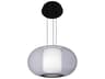 dweLED by WAC Lighting Doma 1-Light Black Round Pendant