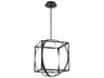 dweLED by WAC Lighting Geometrix 2-Light Black LED Geometric Pendant