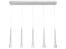 dweLED by WAC Lighting Quill 5-Light Chrome Linear Island Pendant