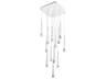 dweLED by WAC Lighting Quill 13-Light Chrome Linear Pendant