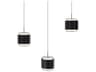 dweLED by WAC Lighting Banded 3-Light Black Island Pendant