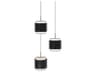 dweLED by WAC Lighting Banded 3-Light Black Mini Pendant