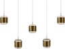 dweLED by WAC Lighting Banded 5-Light Aged Brass Island Pendant