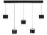 dweLED by WAC Lighting Banded 5-Light Black Island Pendant