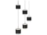 dweLED by WAC Lighting Banded 5-Light Black Pendant