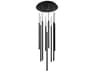 dweLED by WAC Lighting Viggo 9-Light Black Cylinder Linear Pendant