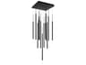 dweLED by WAC Lighting Viggo 13-Light Black Cylinder Linear Pendant