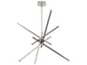 dweLED by WAC Lighting Parallax 1-Light Brushed Nickel LED Sputnik Pendant