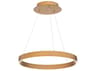 dweLED by WAC Lighting Sirius 1-Light Aged Brass Round Pendant