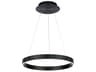 dweLED by WAC Lighting Sirius 1-Light Black LED Round Pendant