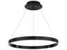 dweLED by WAC Lighting Sirius 1-Light Black LED Round Pendant