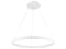 dweLED by WAC Lighting Sirius 1-Light White LED Round Pendant