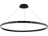 dweLED by WAC Lighting Sirius 1-Light Black Round Pendant