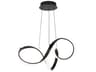 dweLED by WAC Lighting Vornado 1-Light Black LED Linear Pendant