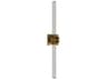 dweLED by WAC Lighting Ripple 1-Light Aged Brass Vanity Light