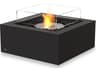 EcoSmart Fire Base Square Outdoor Fire Pit Table with Ethanol Burner