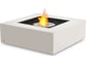 EcoSmart Fire Base Square Patio Fire Pit Table with Ethanol Burner