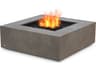 EcoSmart Fire Base Square Patio Fire Pit Table with LP/NG Gas Burner