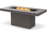 EcoSmart Fire Gin Rectangular Patio Fire Pit Table with Propane/Natural Gas