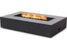 EcoSmart Fire Wharf Rectangular Outdoor Patio Fire Pit Table with LP/NG Gas Burner
