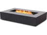 EcoSmart Fire Wharf Rectangular Patio Fire Pit Table with Ethanol Burner