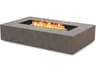 EcoSmart Fire Wharf Rectangular Outdoor Patio Fire Pit Table with Ethanol Burner