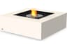 EcoSmart Fire Base Square Patio Fire Pit Table with Ethanol Burner Black