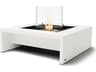 EcoSmart Fire Mojito Square Patio Fire Pit Table with Ethanol Burner Stainless Steel