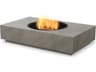 EcoSmart Fire Martini Rectangular Outdoor Patio Fire Pit Table with AB8 Ethanol Burner Black