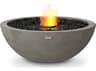EcoSmart Fire Mix Round Fire Pit Bowl with Ethanol Burner Black