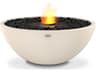 EcoSmart Fire Mix Round Fire Pit Bowl with Ethanol Burner Black