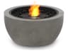 EcoSmart Fire Pod Round Fire Pit Bowl with Gas LP/NG Stainless Steel