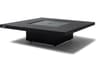 EcoSmart Fire Vertigo Square Outdoor Fire Pit Table with Gas LP/NG Stainless Steel
