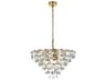 Elegant Lighting Adaline 11-Light Satin Gold Tiered Chandelier