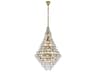 Elegant Lighting Adaline 38-Light Satin Gold Tiered Chandelier