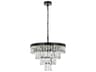 Elegant Lighting Josephine 10-Light Black Tiered Chandelier