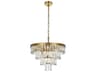 Elegant Lighting Josephine 10-Light Satin Gold Tiered Chandelier