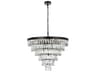 Elegant Lighting Josephine 13-Light Black Tiered Chandelier