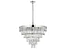 Elegant Lighting Josephine 13-Light Chrome Tiered Chandelier